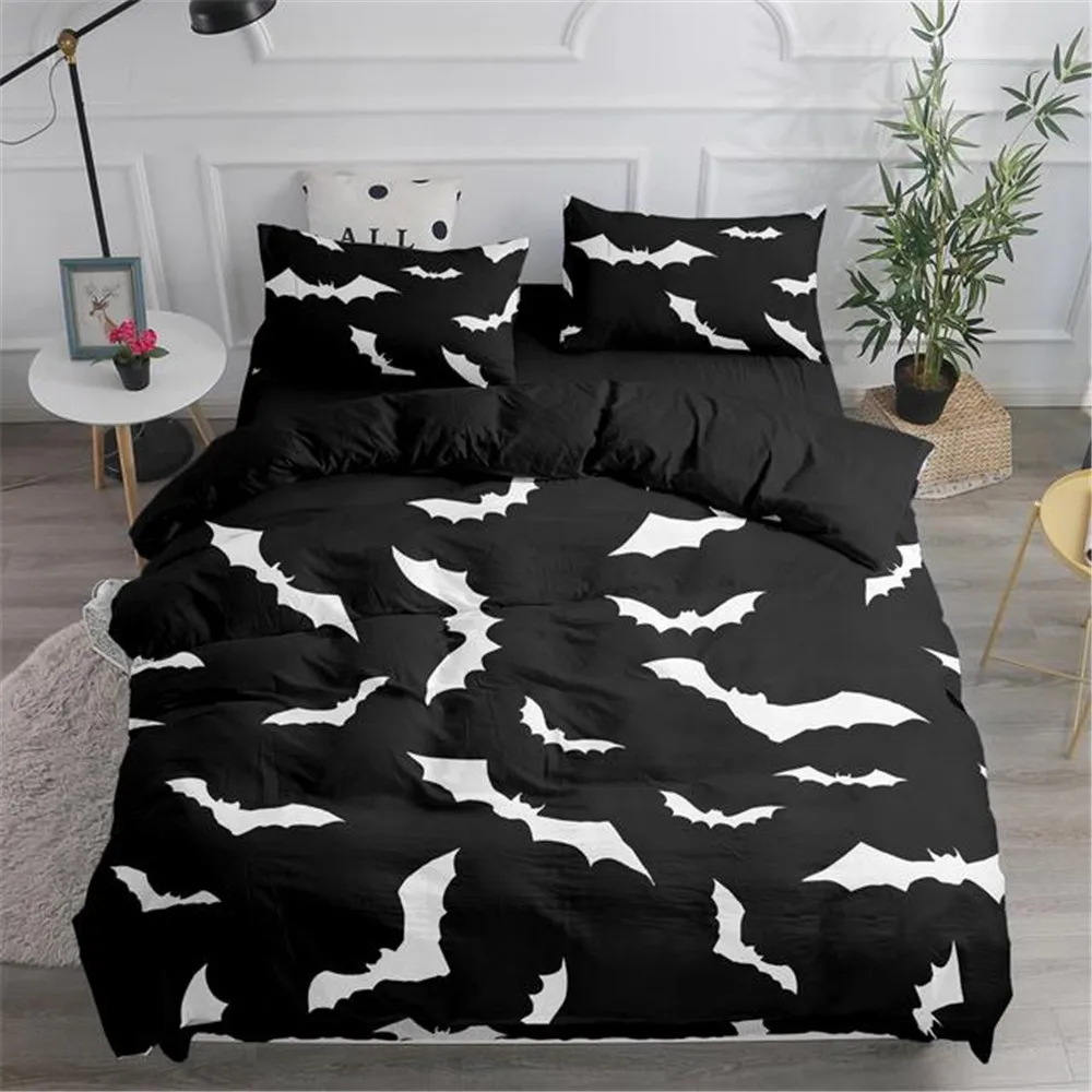 Halloween Flying Vampire Beddi - Linen Duvet Cover avaliação e preço