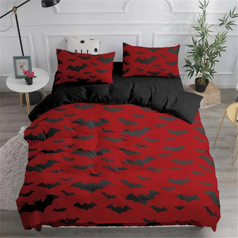 Halloween Flying Vampire Beddi - Linen Duvet Cover avaliação e preço