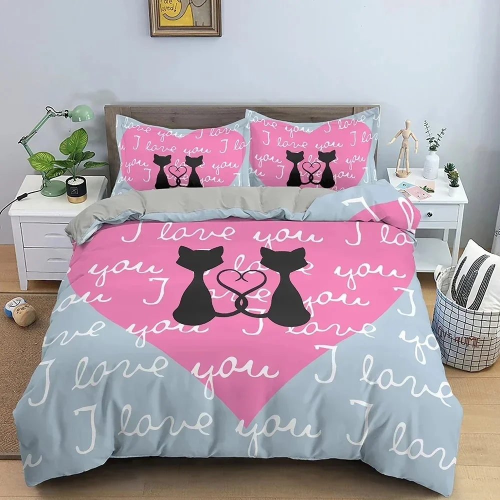 3D Love Heart Duvet Cover Pari - Home Textiles Paris avaliação e preço