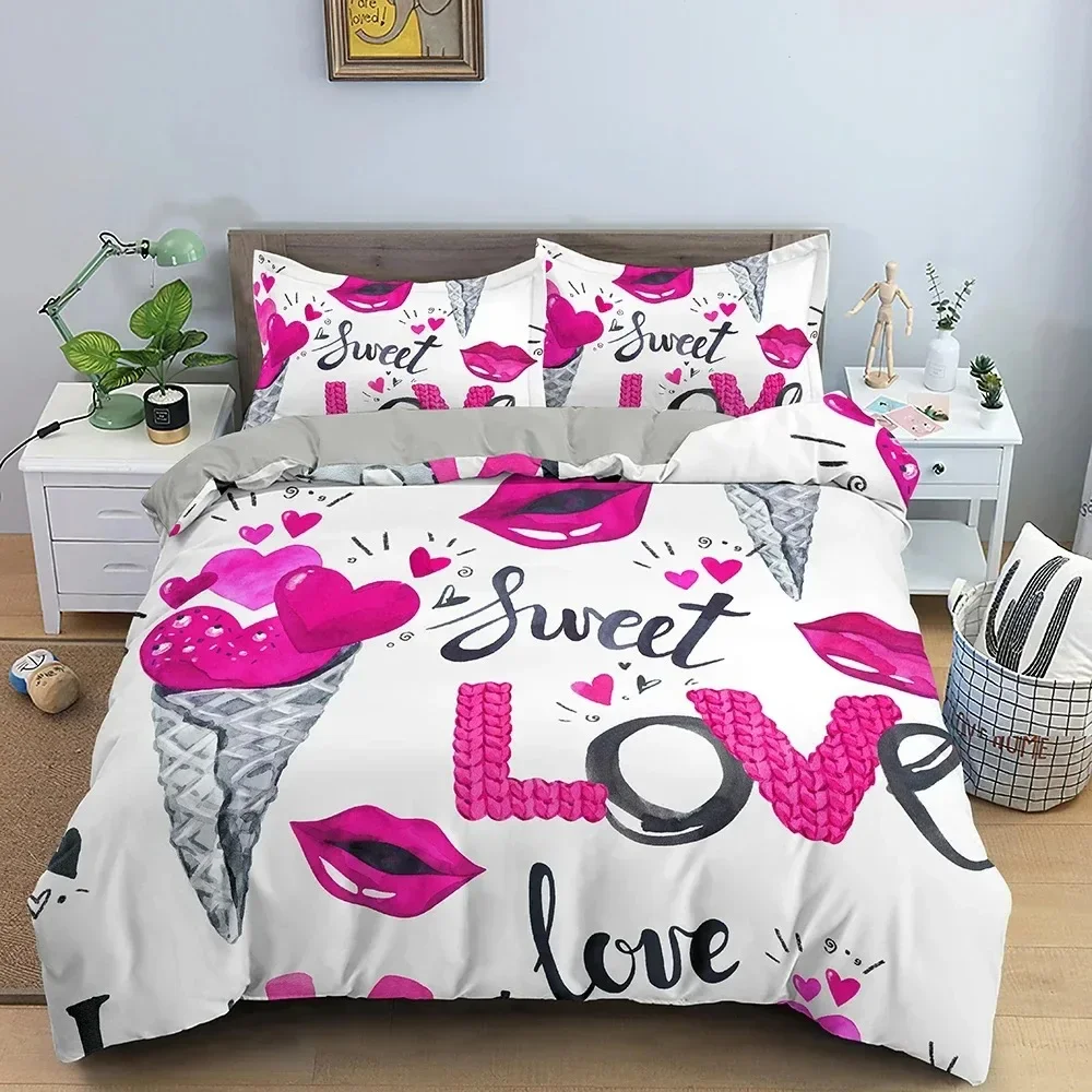 3D Love Heart Duvet Cover Pari - Home Textiles Paris avaliação e preço