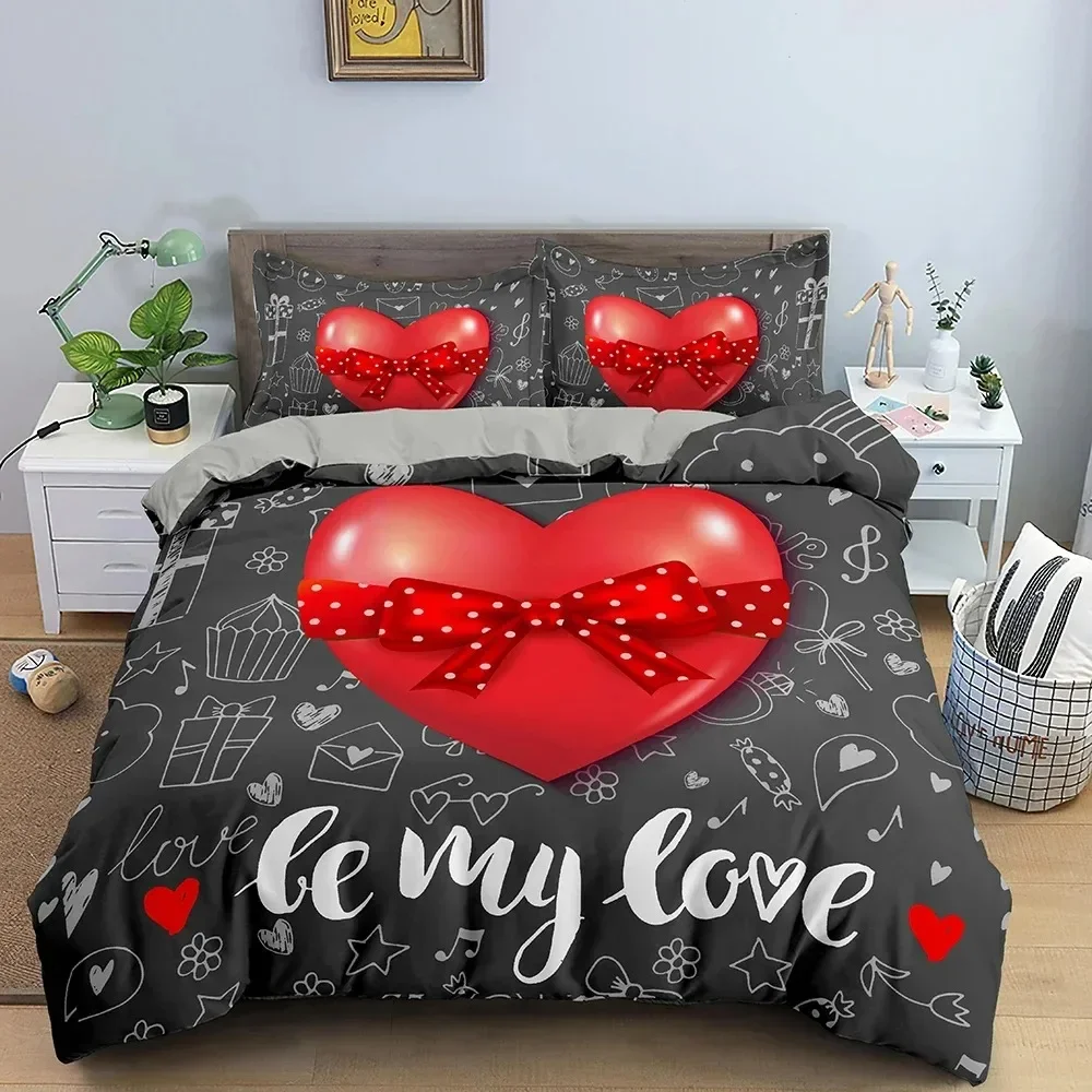 3D Love Heart Duvet Cover Pari - Home Textiles Paris avaliação e preço