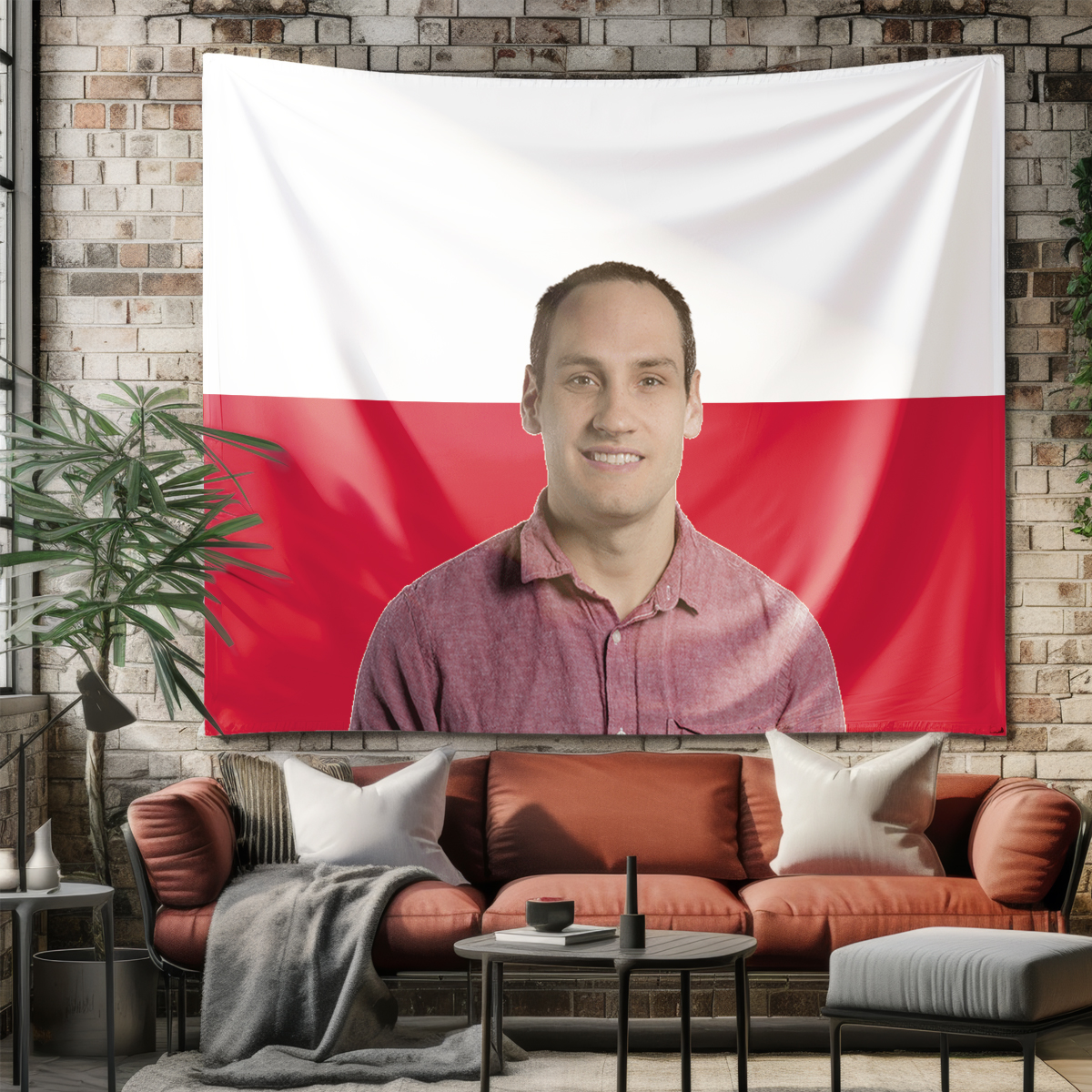 1Pc Custom Photo Polyster Flag - Textiles For Home avaliação e preço