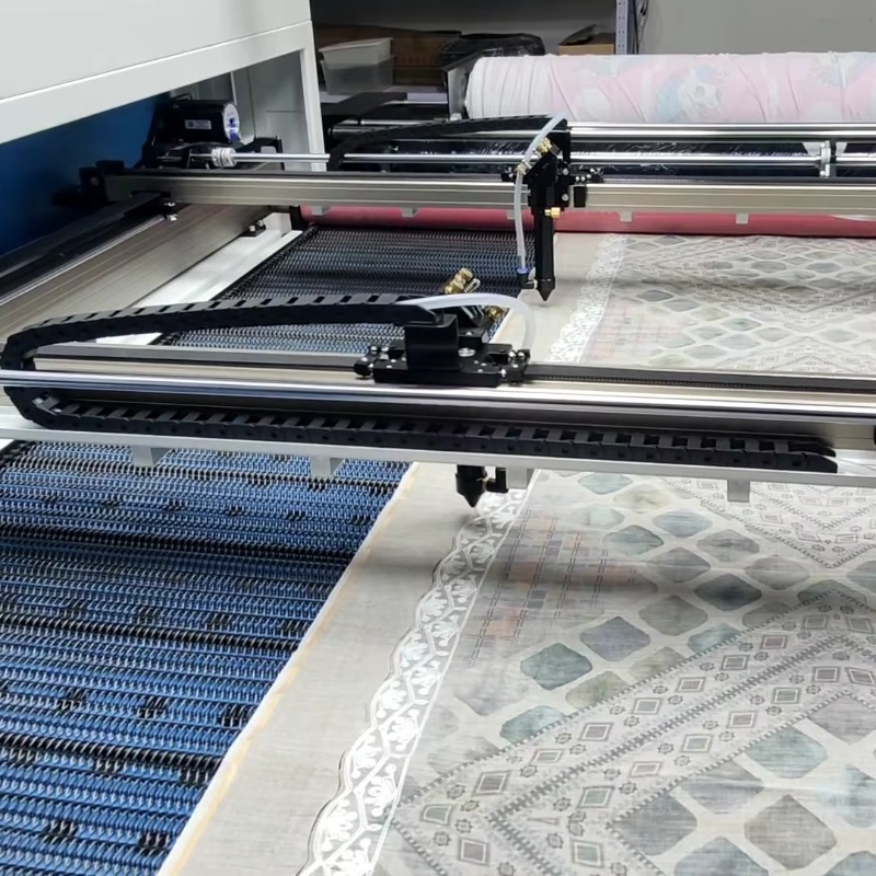 High-speed double-head laser c - Home Textile Industry avaliação e preço