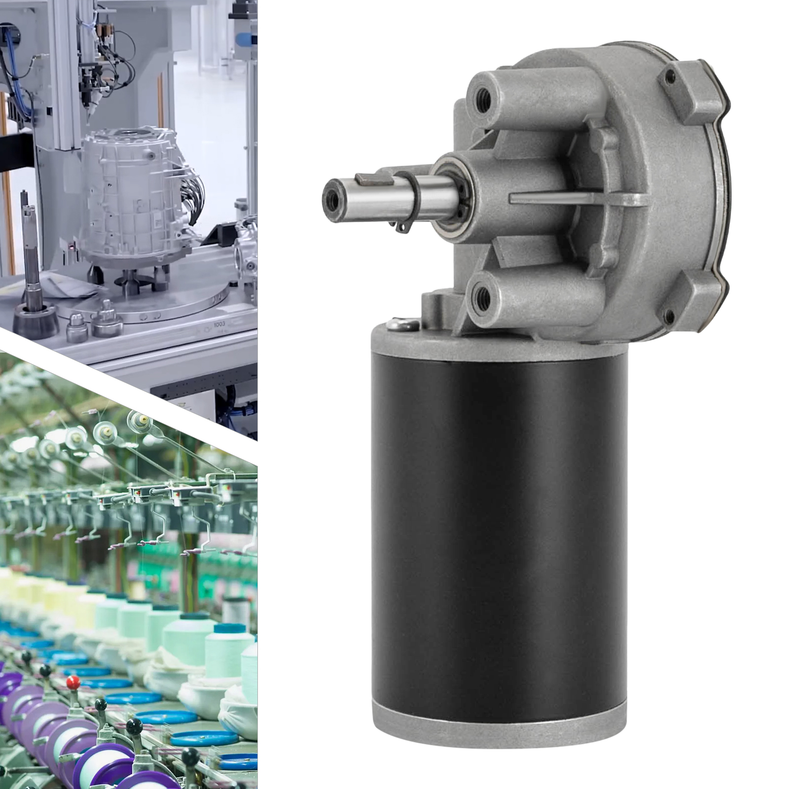 80W 24V DC Gear Motor Left Pos - Home Textile Industry avaliação e preço