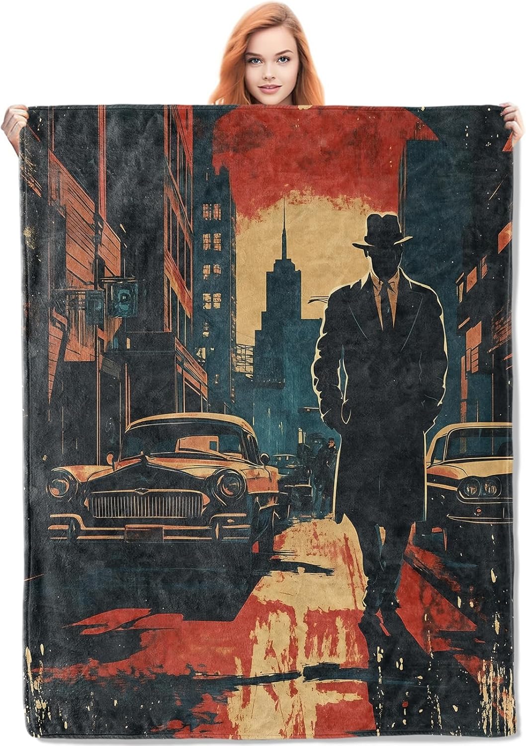 Noir Detective Blanket Gifts f - Home Of Textiles avaliação e preço