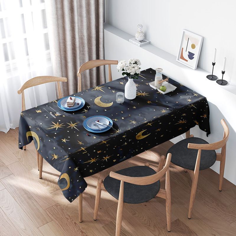 Stylish Dark Blue Stars Moon T - Home Textiles Com avaliação e preço