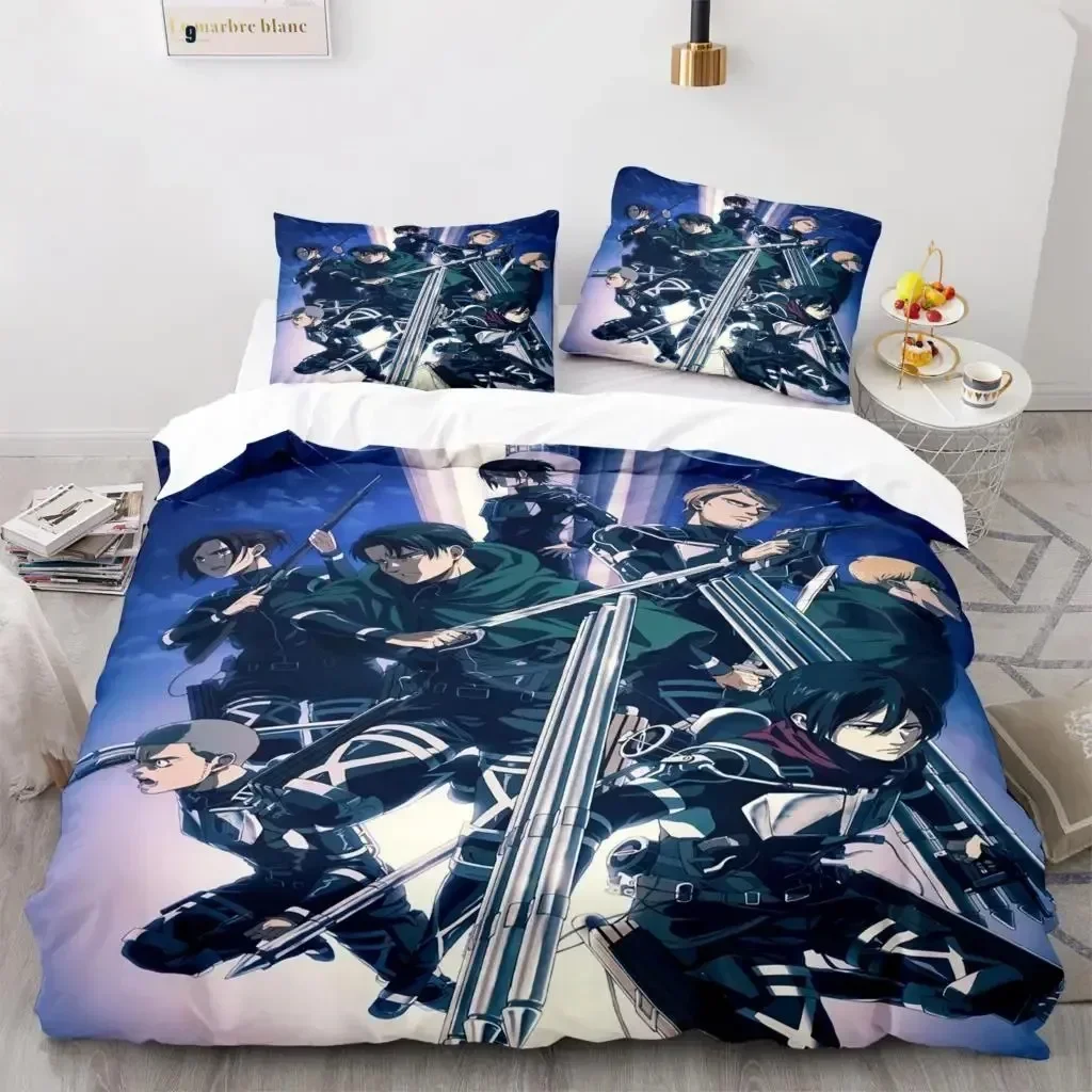 Anime Attack On Titan Home Tex - Linen Duvet Cover avaliação e preço