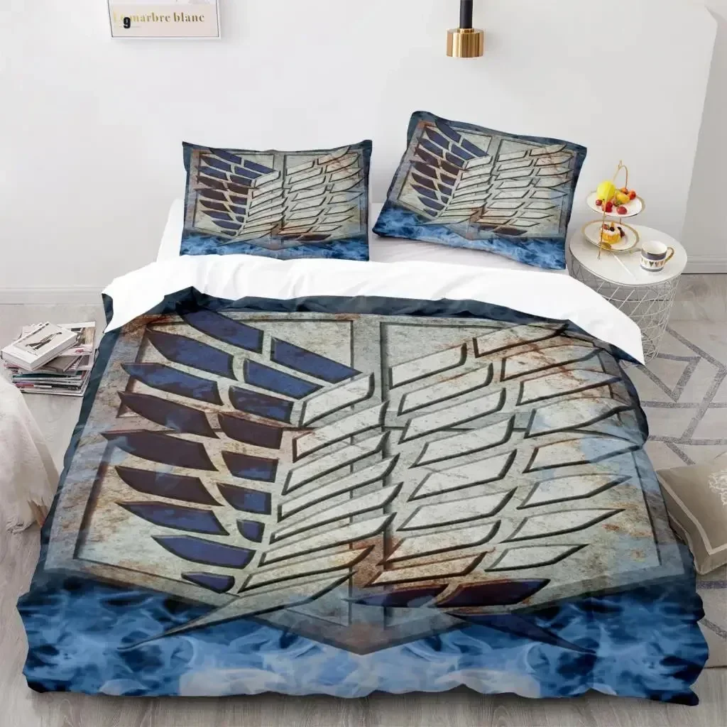 Anime Attack On Titan Home Tex - Linen Duvet Cover avaliação e preço
