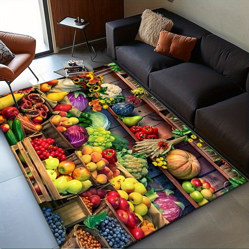 Vibrant Fruit Market Rug for K - Home Textiles Market avaliação e preço