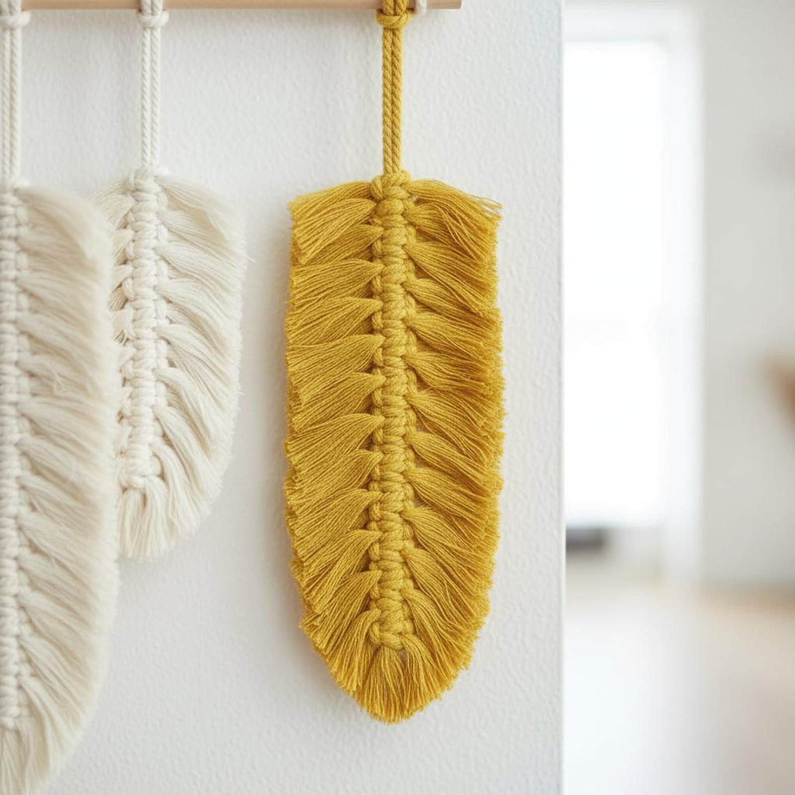 Macrame Feather Wall Hanging H - Home Textiles & Decorations avaliação e preço