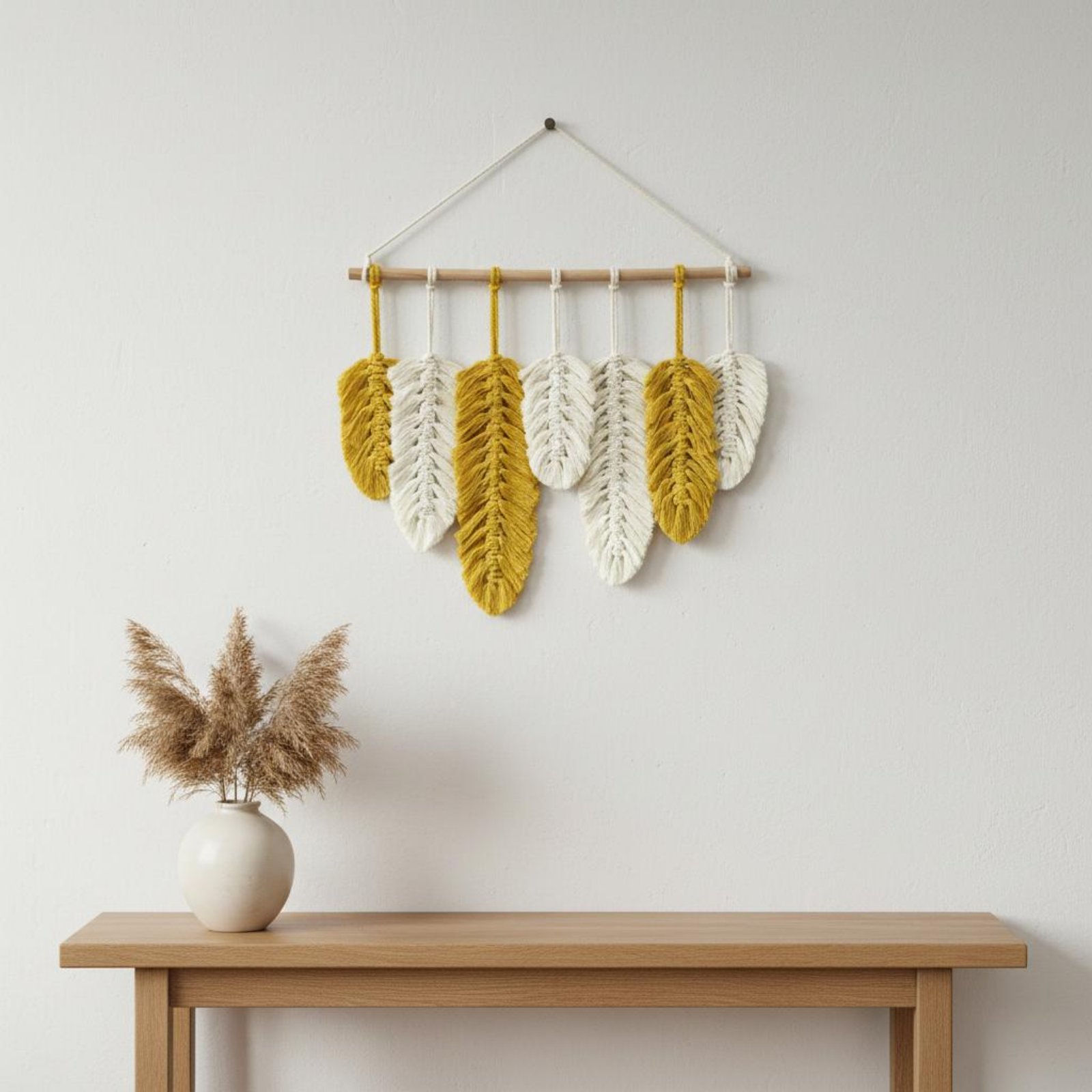 Macrame Feather Wall Hanging H - Home Textiles & Decorations avaliação e preço
