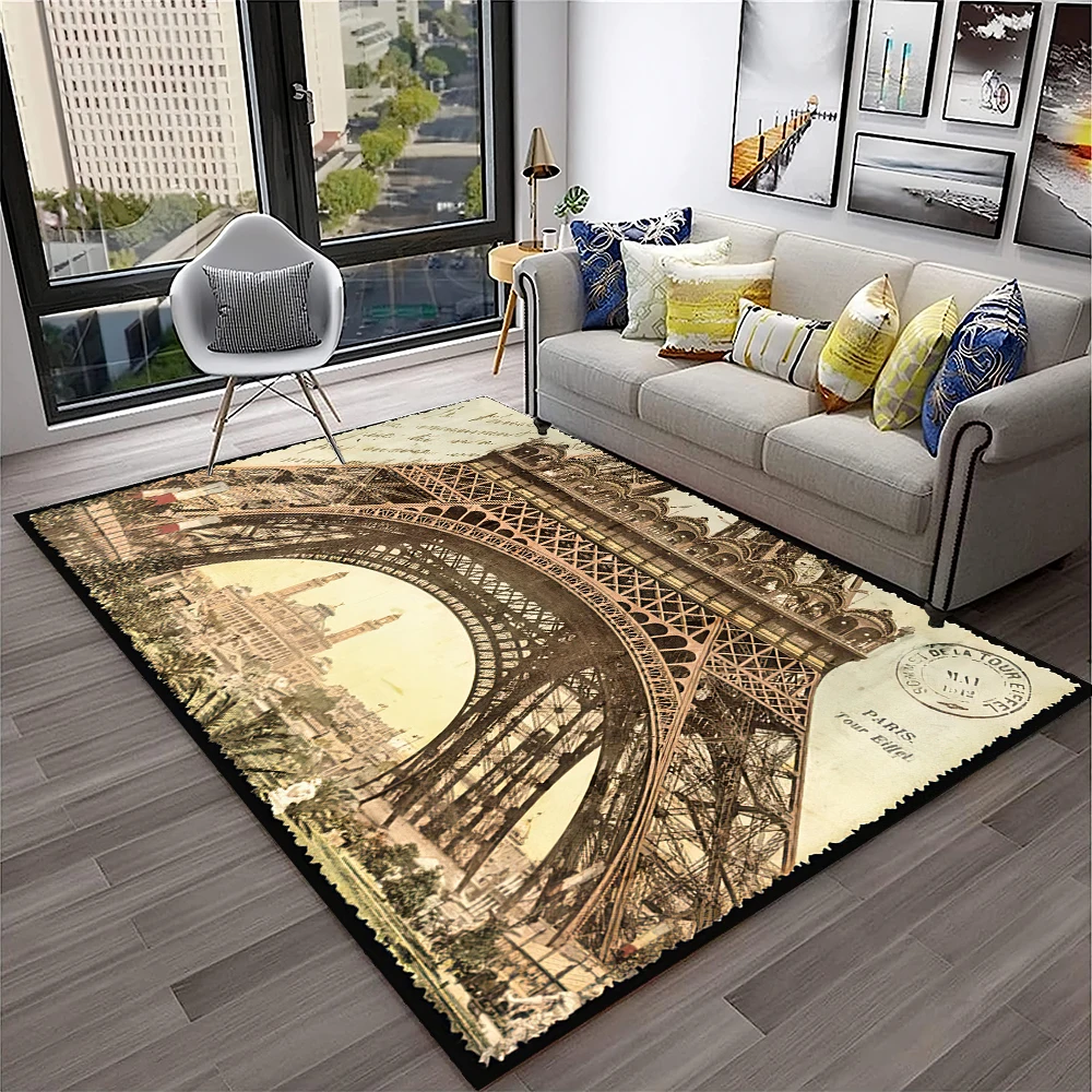 France Paris Eiffel Tower Retr - Home Textiles Paris avaliação e preço